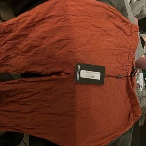 Brown cotton beach trousers